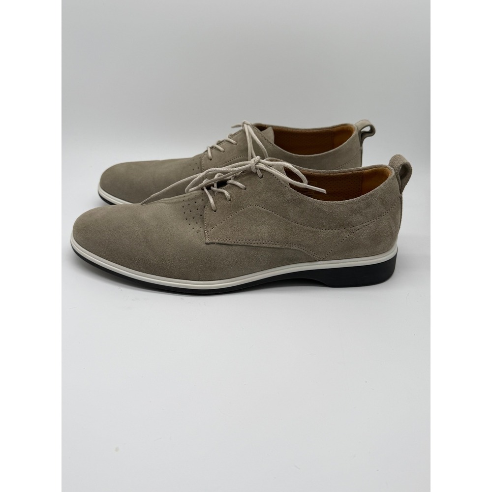 Amberjack The Original Navy Suede Derby Dress Shoes Men Sz 10.5 Gray Portugal